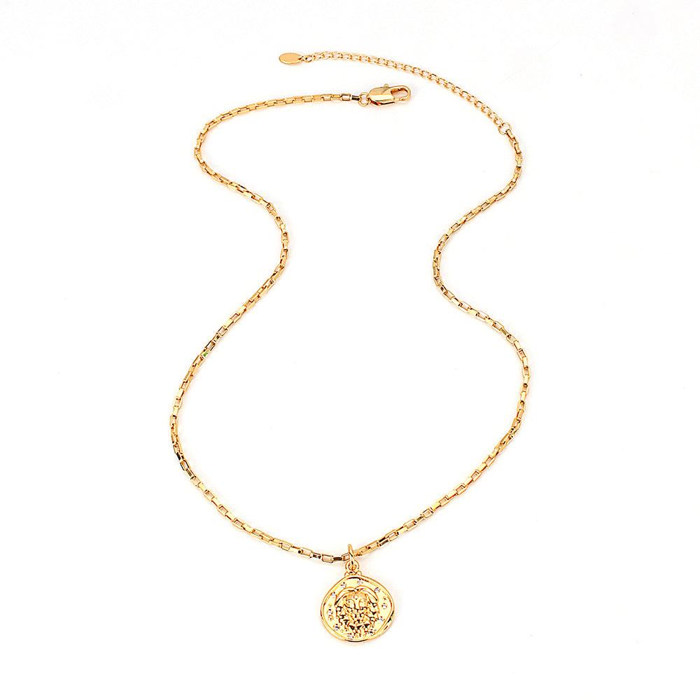 Wholesale Lion Head Pendant Copper Necklaces